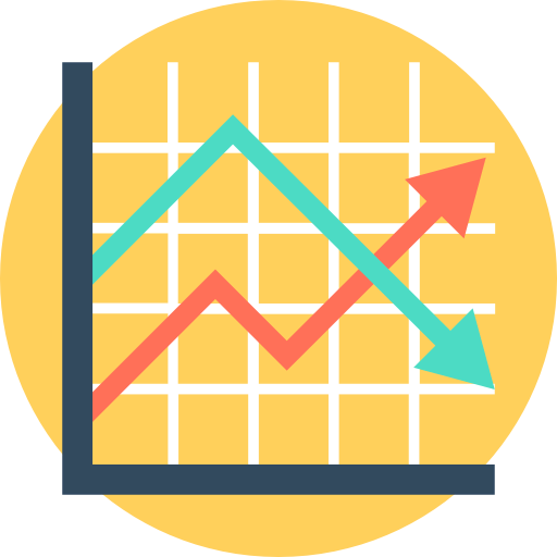Line chart icon