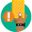Желтая карточка иконка 64x64