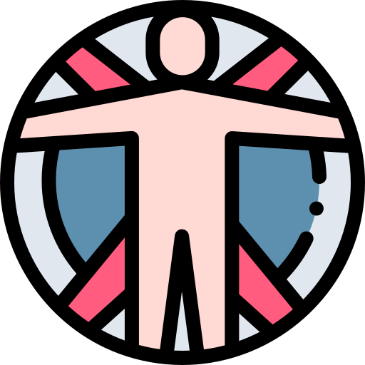 Vitruvian man icône