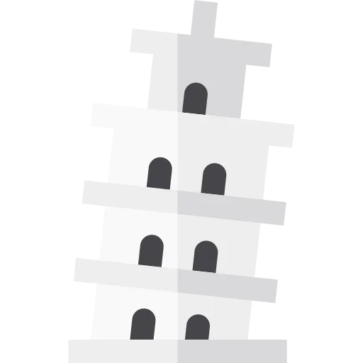 Leaning tower of pisa icon