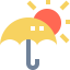 Sun umbrella ícono 64x64