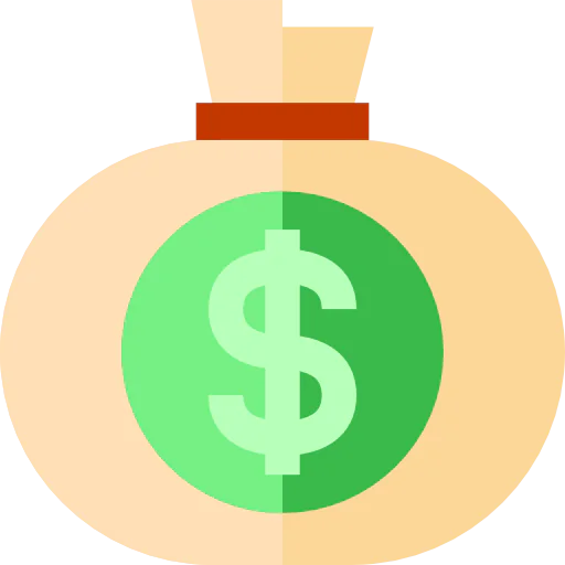 Сумка денег иконка