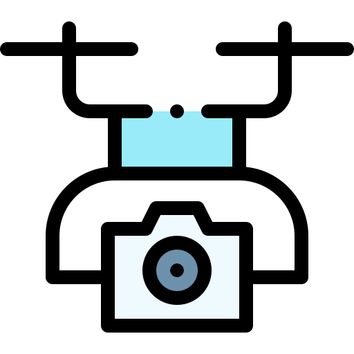 Camera drone icon