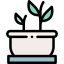 Plant pot icon 64x64