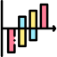 Bar chart icon 64x64