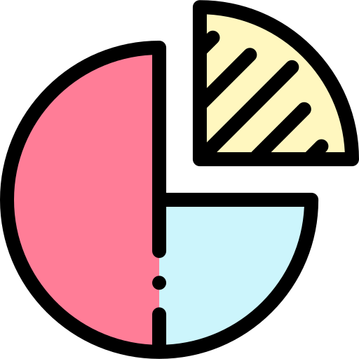 Pie chart ícono
