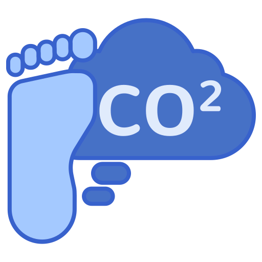 Carbon footprint Ikona
