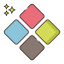 Four squares ícone 64x64