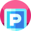 Parking sign icon 64x64