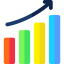 Bar chart icon 64x64