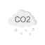 CO2 cloud icône 64x64