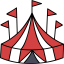 Circus tent ícone 64x64
