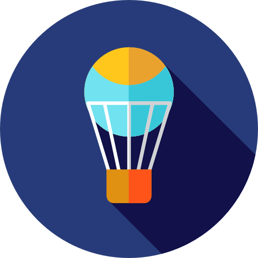 Hot air balloon ícono