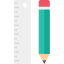 Pencil and ruler icon 64x64