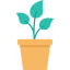 Plant pot icon 64x64