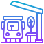 Автобусная остановка иконка 64x64