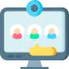 Video conference Symbol 64x64