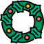 Christmas wreath ícone 64x64