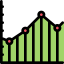 Line chart biểu tượng 64x64