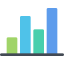 Bar chart icon 64x64