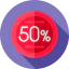 50 percent icon 64x64