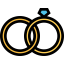 Wedding rings Symbol 64x64