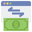 Money transfer icon 64x64