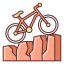 Mountain bike ícono 64x64