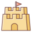 Sand castle icon 64x64