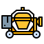 Concrete mixer icon 64x64