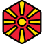 Republic of macedonia icon 64x64