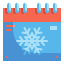 Winter season icon 64x64