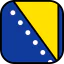 Bosnia and herzegovina biểu tượng 64x64