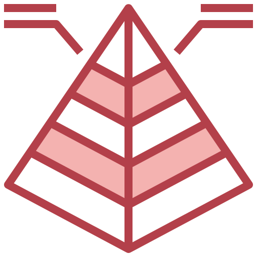 Pyramid chart biểu tượng