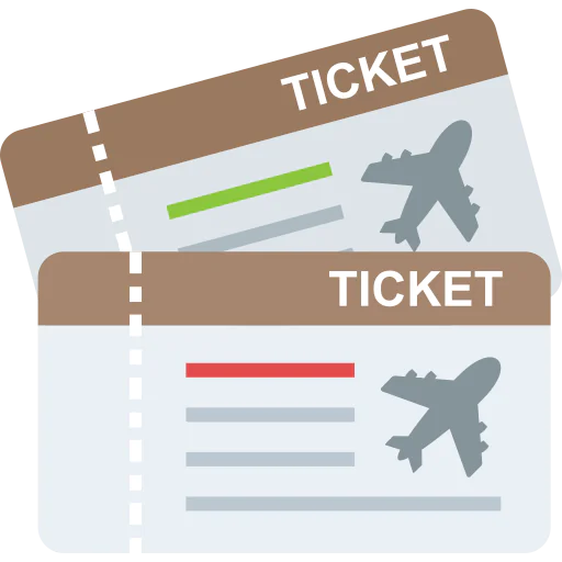 Plane ticket icon