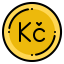 Czech koruna icon 64x64