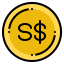 Singapore dollar іконка 64x64