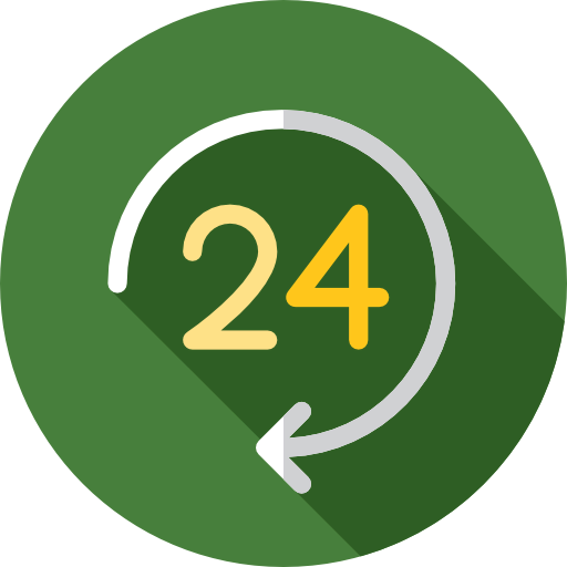 24 hours icon