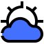 Sun cloud icon 64x64