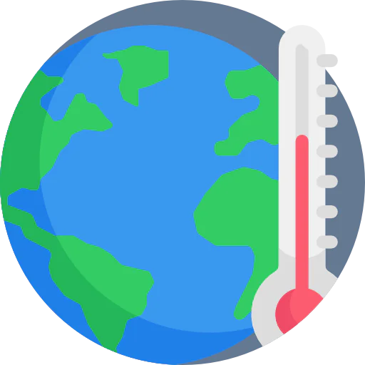 Global warming icon