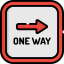 One way アイコン 64x64