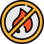 No fire allowed icon 64x64