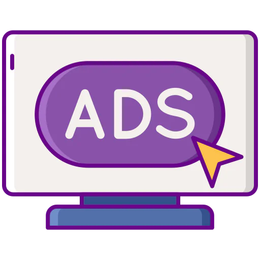 Digital advertising icône