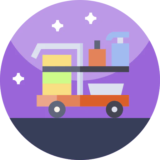 Cleaning cart icon