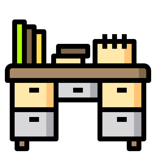 Office desk icon