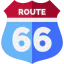 Route 66 アイコン 64x64