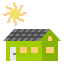 Зеленый дом иконка 64x64