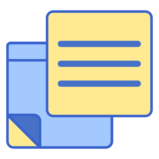 Sticky note icon