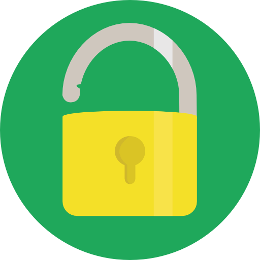 Open padlock icon