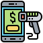 Mobile payment icon 64x64